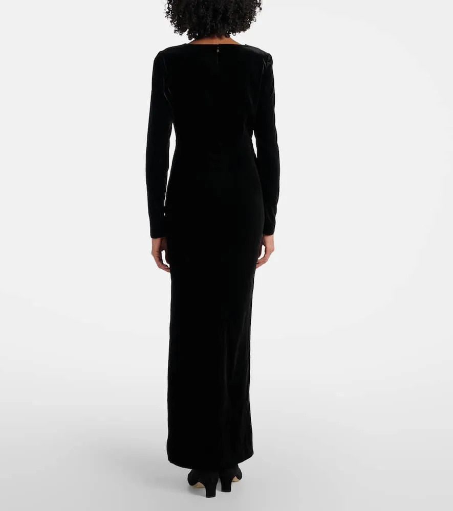 Alessandra Rich Velvet maxi dress
