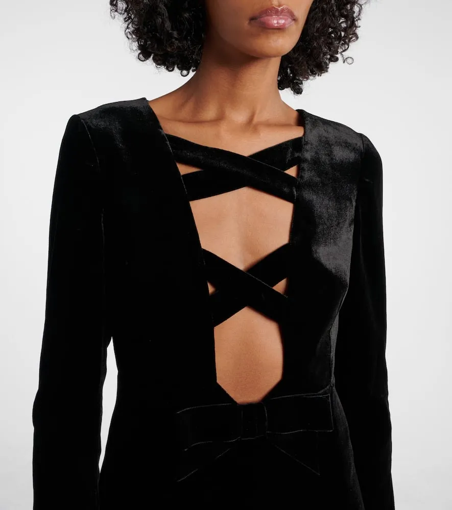 Alessandra Rich Velvet maxi dress