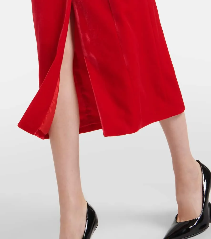 Alessandra Rich Velvet midi dress