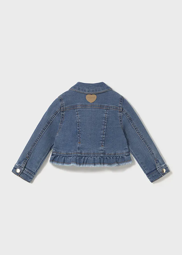 Baby Ruffled Denim Jacket - Medium
