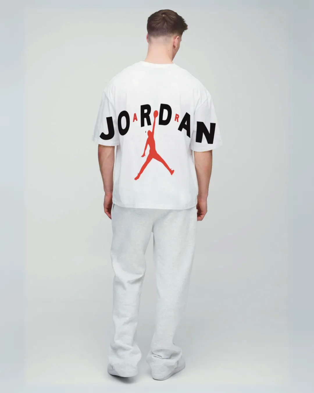 Basketball White Oversized Men's Co Ord Set(*)