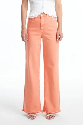 Bayeas High-Rise Coral Wide Leg Jeans