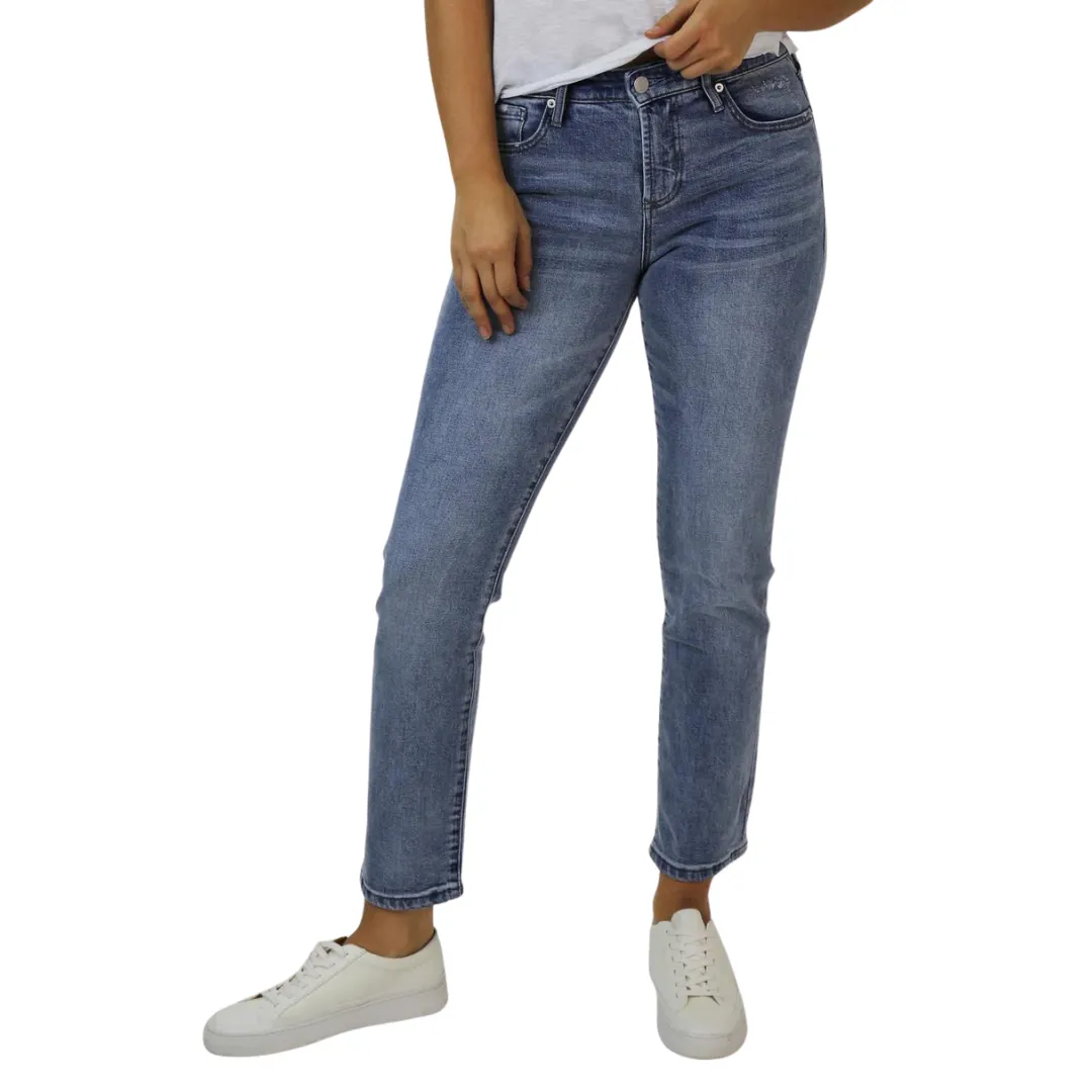 Blaire High Rise Straight Jeans in Urban Bay