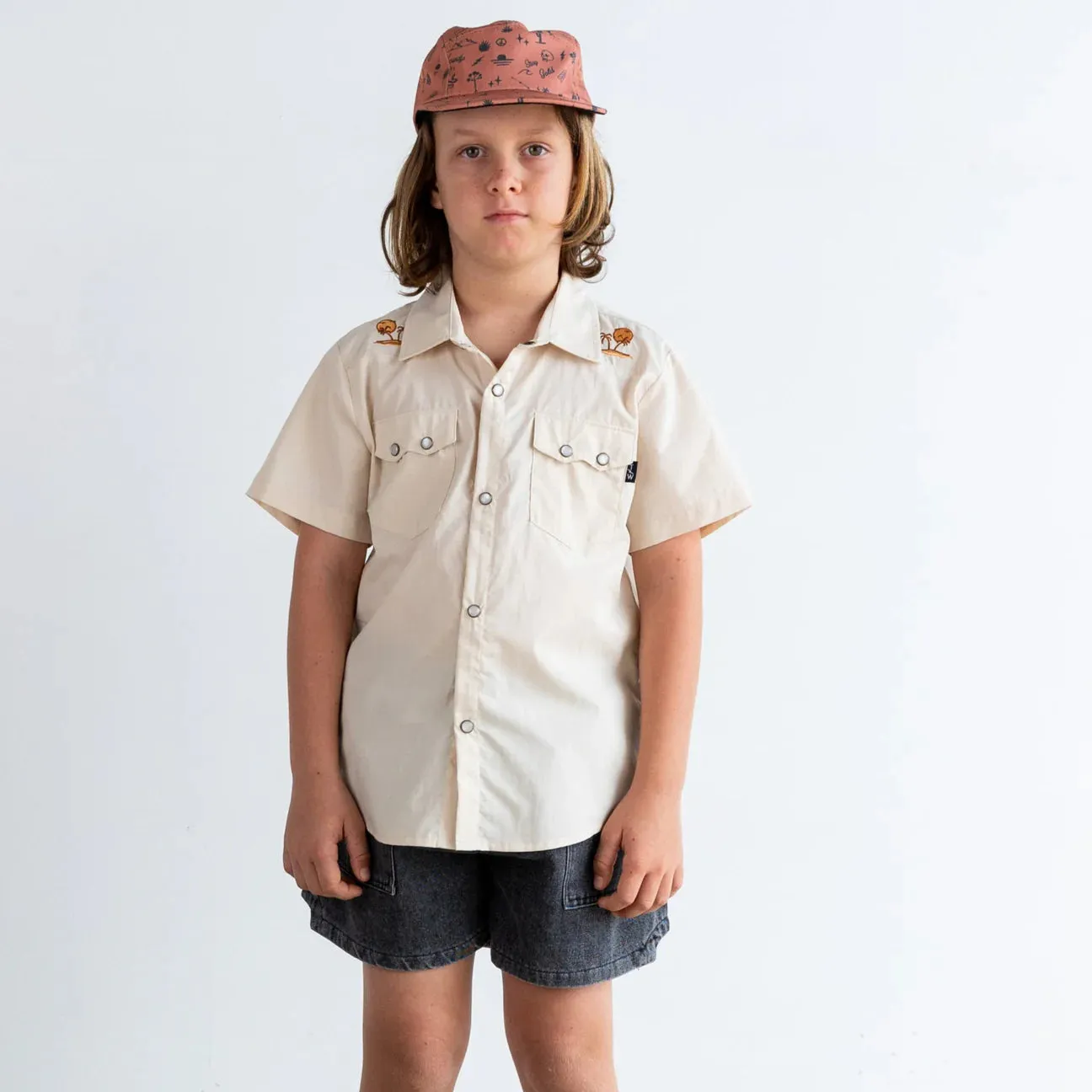 Bodie Dad Shorts - Stonewash Black Denim