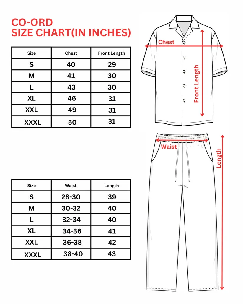 Full Of Love Women Half Sleeve Oversized Knitted Shirt Cord Set - White and White