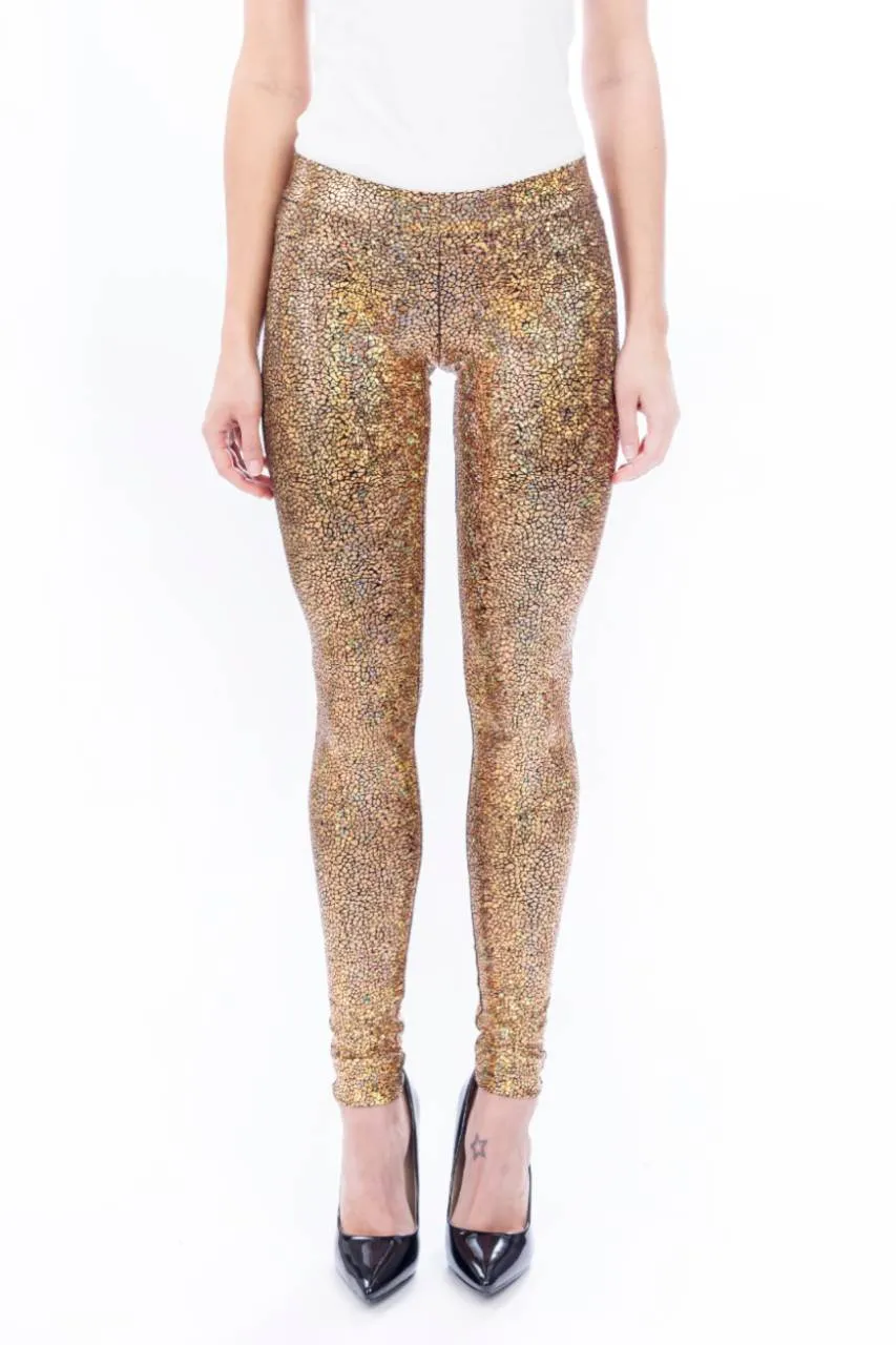 Jeans Back Leggings, Gold