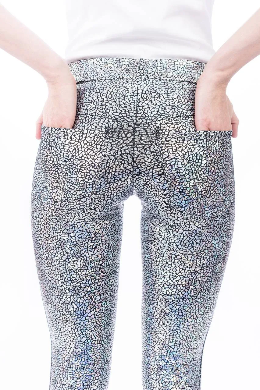 Jeans Back Leggings, Silver