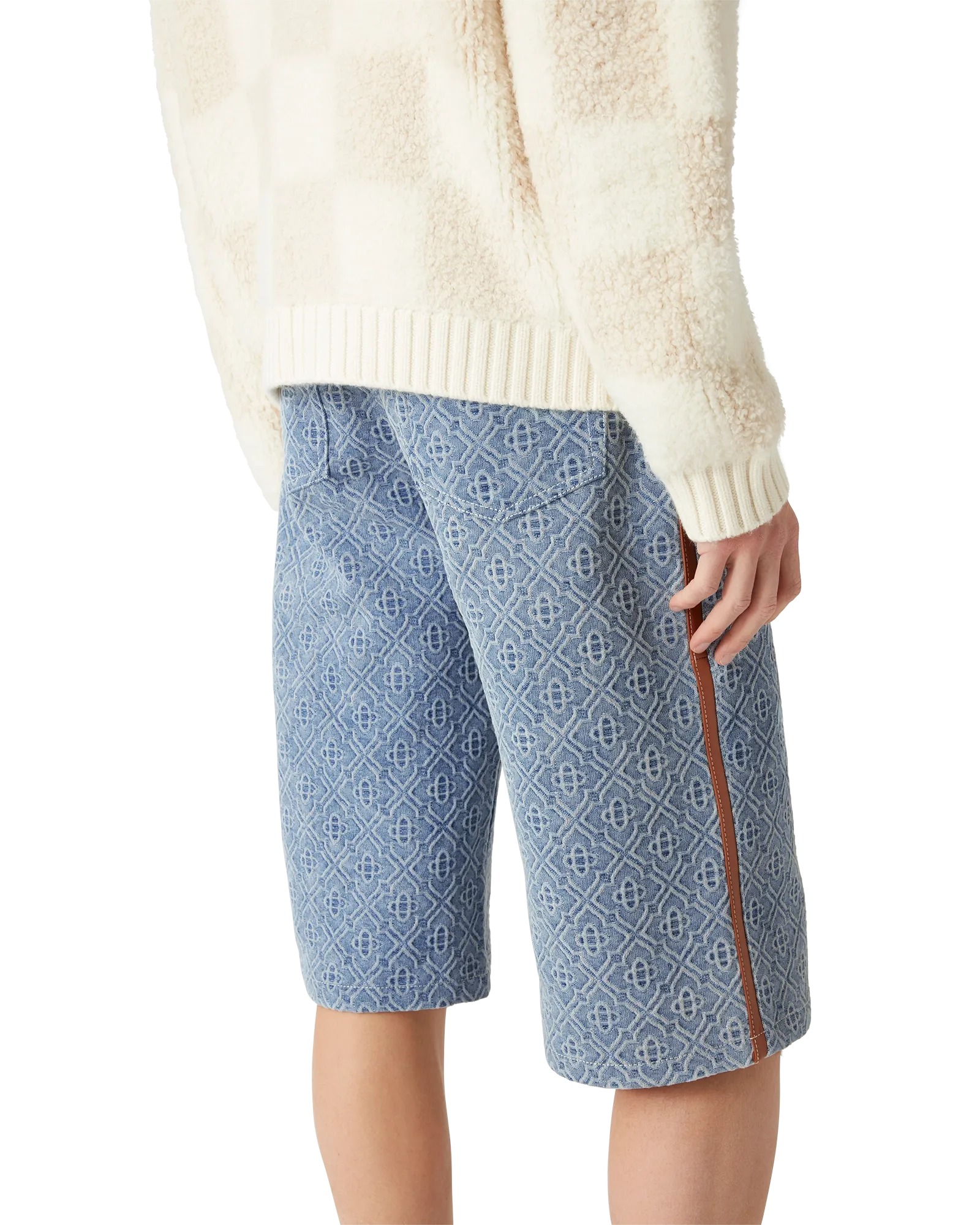 Monogram Jean Shorts