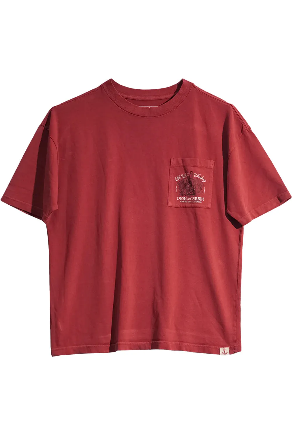 OLD WHISKEY POCKET TEE Marsala
