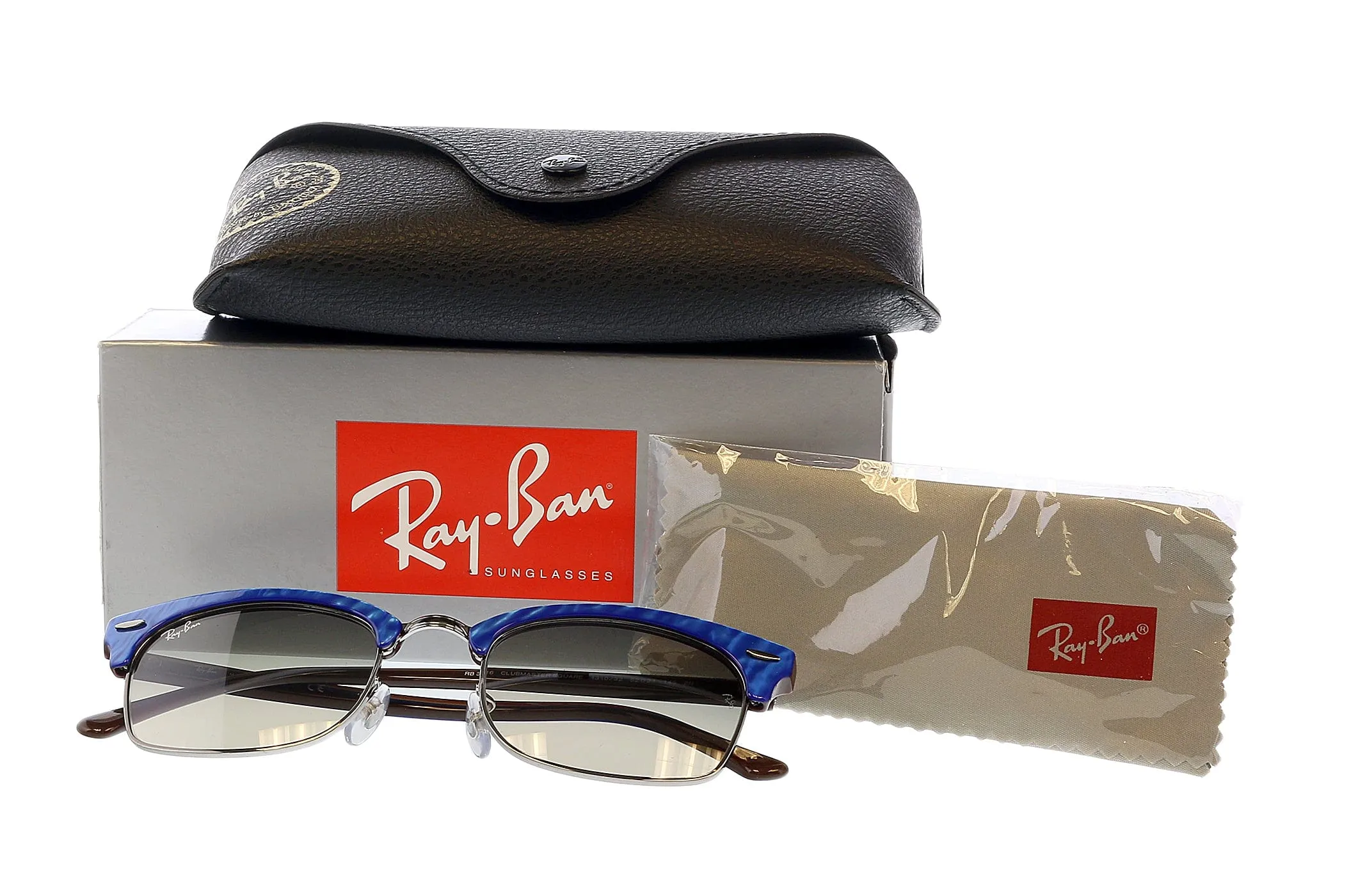 Ray-Ban 0RB3916 131032 Clubmaster Gold Pillow Sunglasses